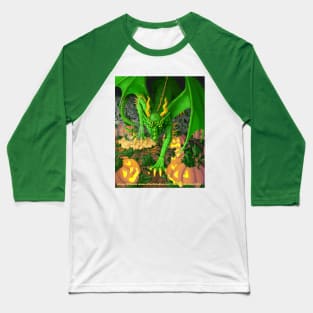 Pumpkin the Halloween Dragon is on the Prowl Baseball T-Shirt